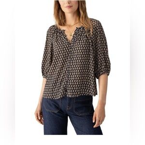 Sanctuary Blouson Sleeve Soft Blouse